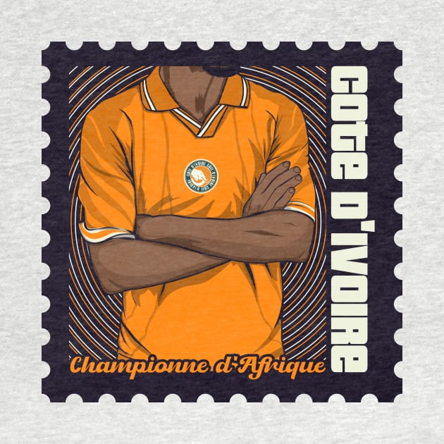 Ivory Coast Champion of Africa by Stamp